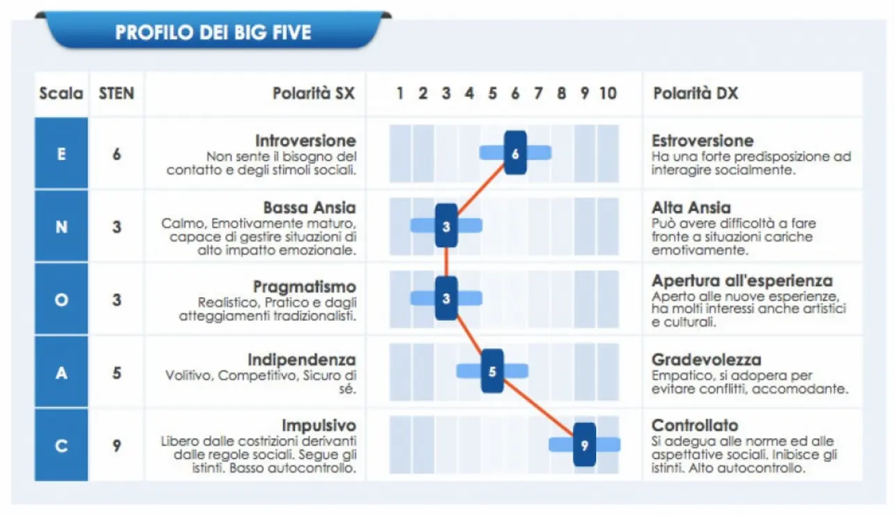 profilo big 5